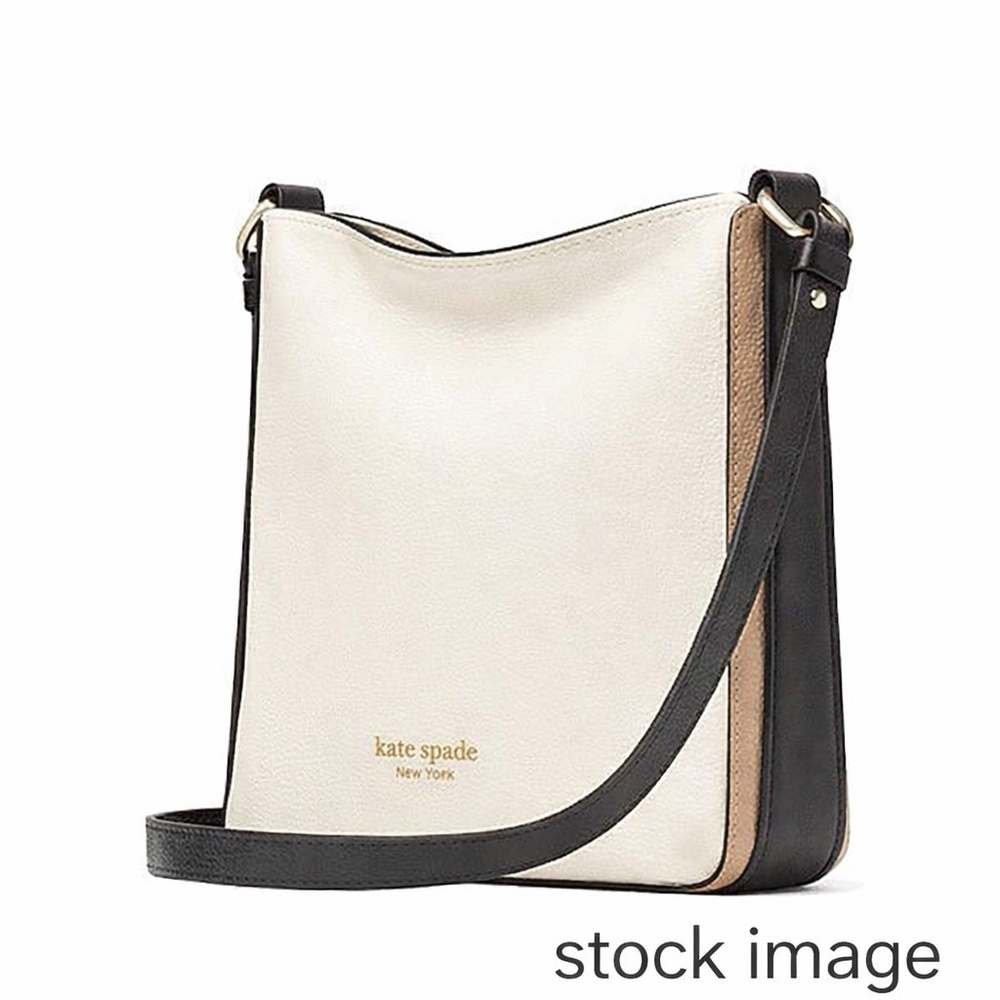 Kate Spade Small Hudson Colorblock Leather Messenger Bag - Picture 3 of 4